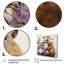 «Brown Tranquil Wetland Beaver Blooms», art mural animaux-2071630964-2071630966