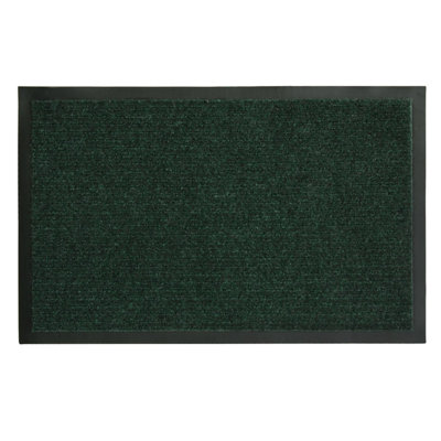 Tapis utilitaire en polypropylène nervuré noir l 18 po x L 28 po