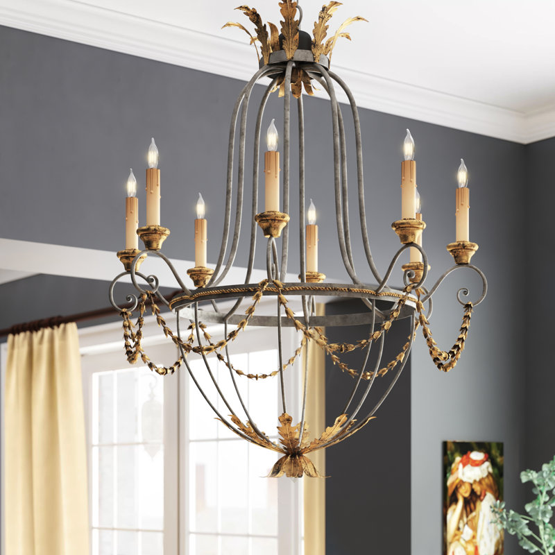 Elegance 8 - Light Dimmable Empire Chandelier