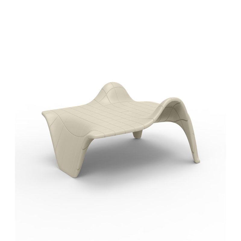 Plastic Side Table, Ecru