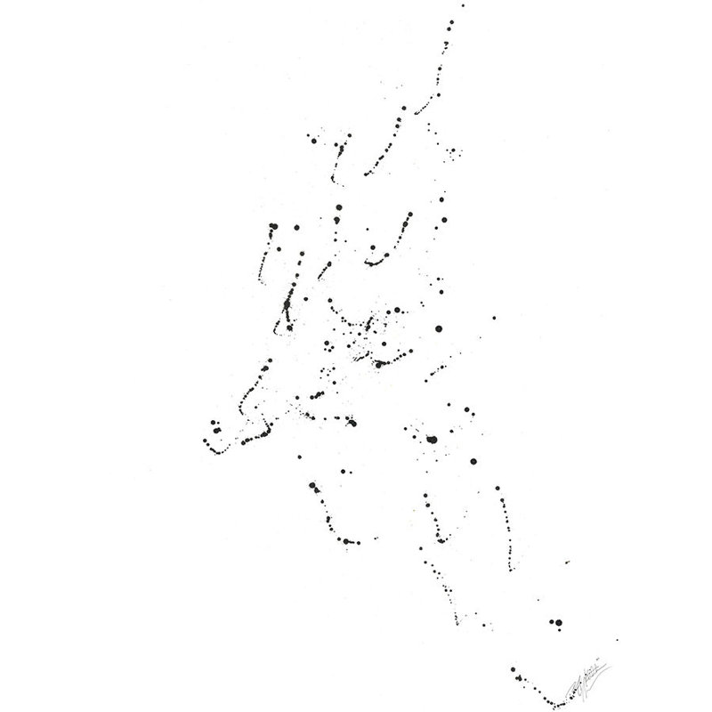 La Danse Des Toiles II Painting by FORM Design Studio, Image Brush Gel, 49.75" H x 37.75" W