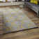 Lybbert Hand-Tufted Grey/Yellow Rug