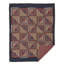 Courtepointe traditionnelle réversible Braxton bleu marine / rouge pomme / naturel-752690870