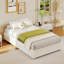 Lit plateforme bas avec cadre de lit Twin Cloud, pieds en bois, sans sommier tapissier.-1699569424-1699569431