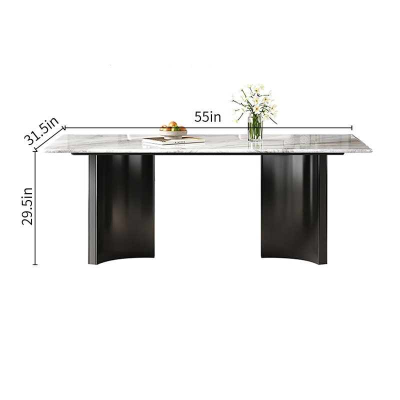 Tables de salle à manger modernes Modern, H 29,5 po x L 55 po x l 31,5 po