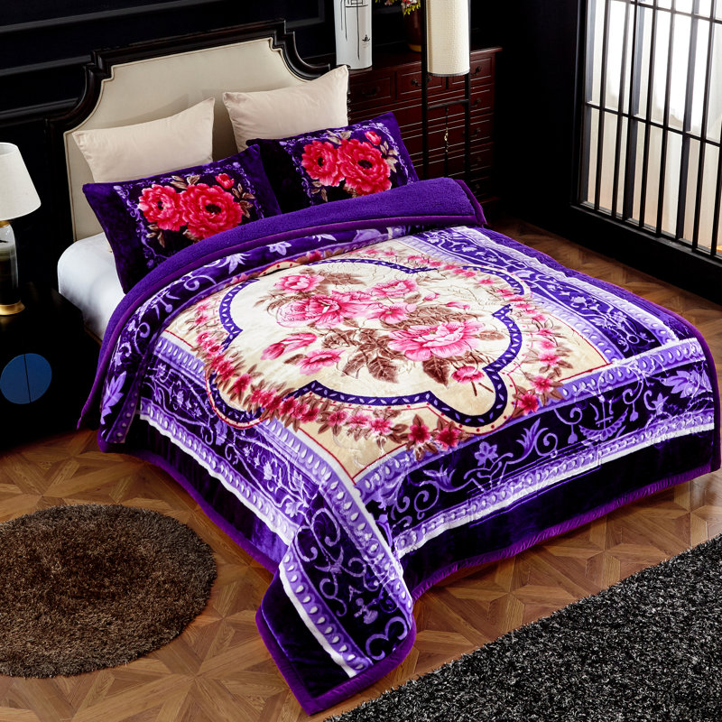 Polyester Flatweave Floral Comforter