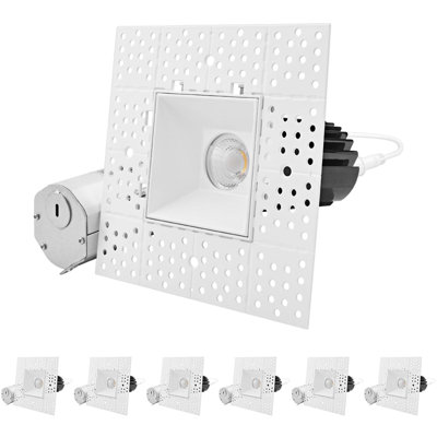 5.75'' 15 Watt Dimmable Air-Tight IC Rated Multi-Spotlight Recessed Lighting Kit