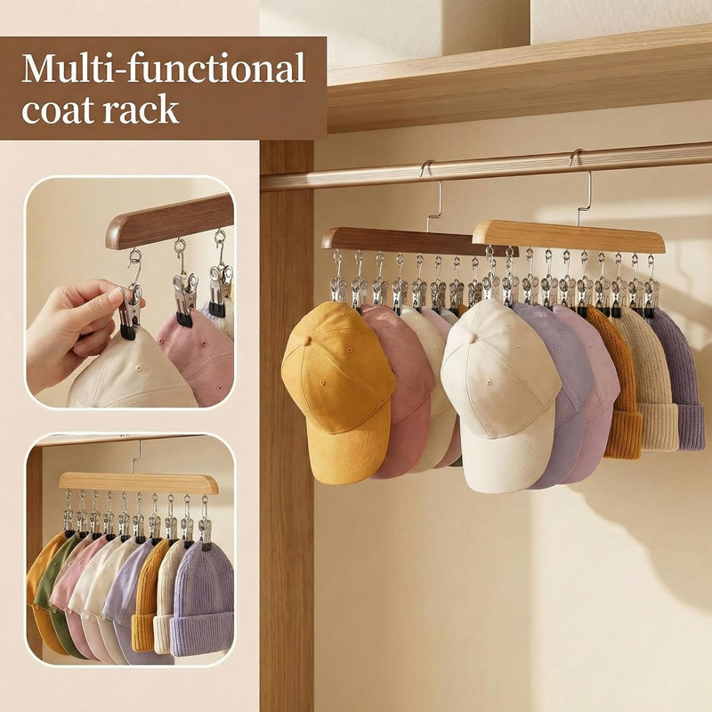 2PCS Space Saving Hanging Closet Organizer