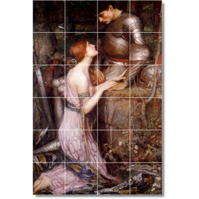 Carreau de céramique décorative 17 po x 25,5 po 4,25 po x 4,25 po