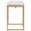 Tabouret de comptoir rembourré avec structure en métal Hicklin-100413402
