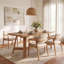 Dining Table with Wood Base
