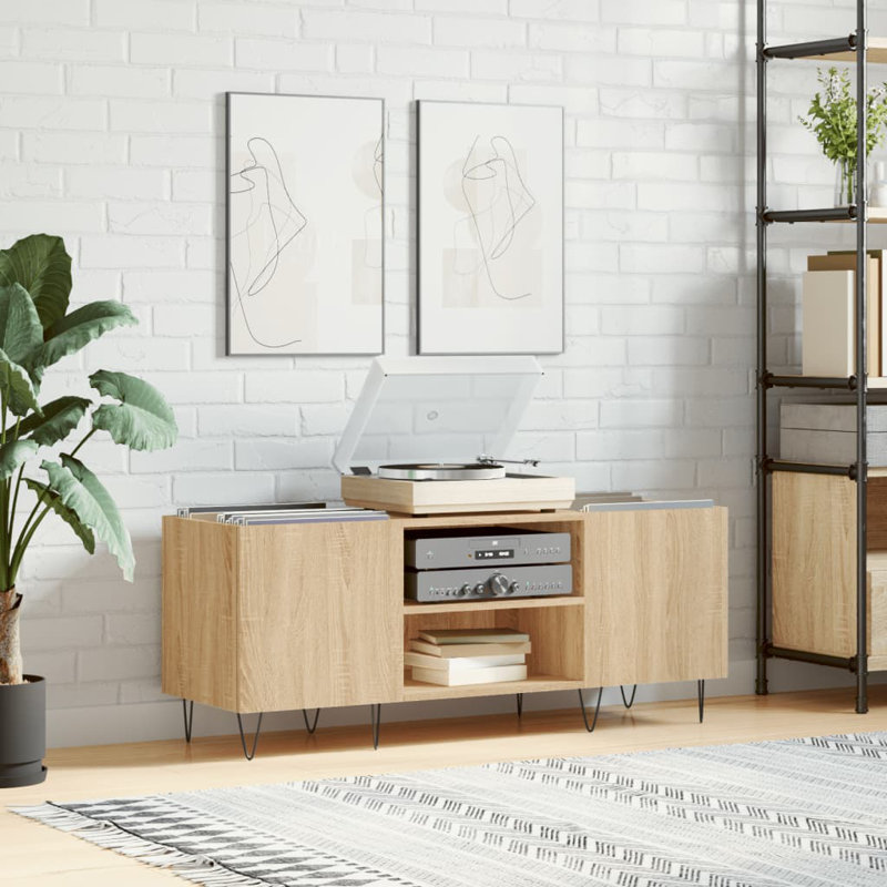48cm H Media Cabinet, Sonoma Oak