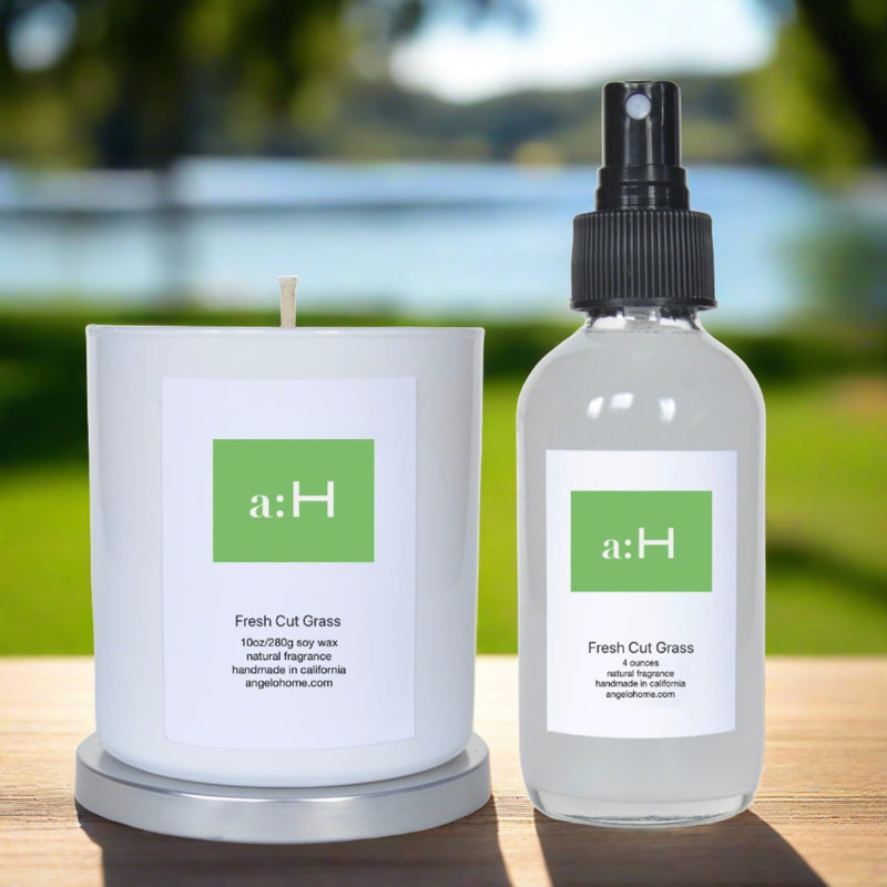 A: H bougie coupe d'herbe fraîche