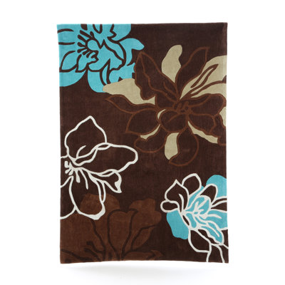 Handmade Hand High Lo Flower Pattern Tufted Performance