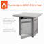 Table de foyer d'extérieur au gaz propane 28 50000 BTU 28 po