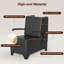 Fauteuil de salon de coiffure avec sèche-cheveux, fauteuil d'attente de barbier avec accoudoirs et compartiment de séchage à capuchon