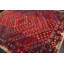 Tapis oriental oriental en laine rouge