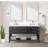 Double Bath Vanity With Mirrors And Open Shelf