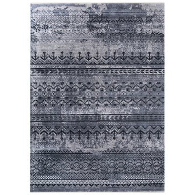Tapis noir Bowersville Southwestern