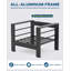 Canapé d'extérieur en aluminium pour canapé, ensemble de conversation pour 7 personnes avec coussins, ensembles de conversation 5 pièces avec coussin amovible