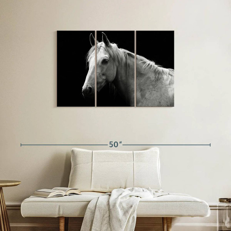 Brampt Horse Headshot, 24" H x 38" W