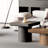 23.6'' Modern Solid Wood Veneer End Table(Only Including Coffee Table)