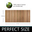 Tapis de bain Roll-up Teak