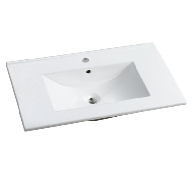 Meuble-lavabo 30 po avec plateau en céramique Darius