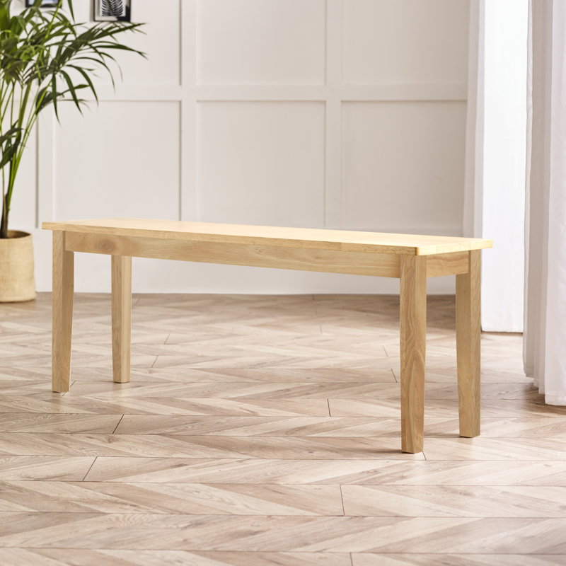 Alcazar Wood Bench, 45cm H x 120cm W x 30cm D, Oak