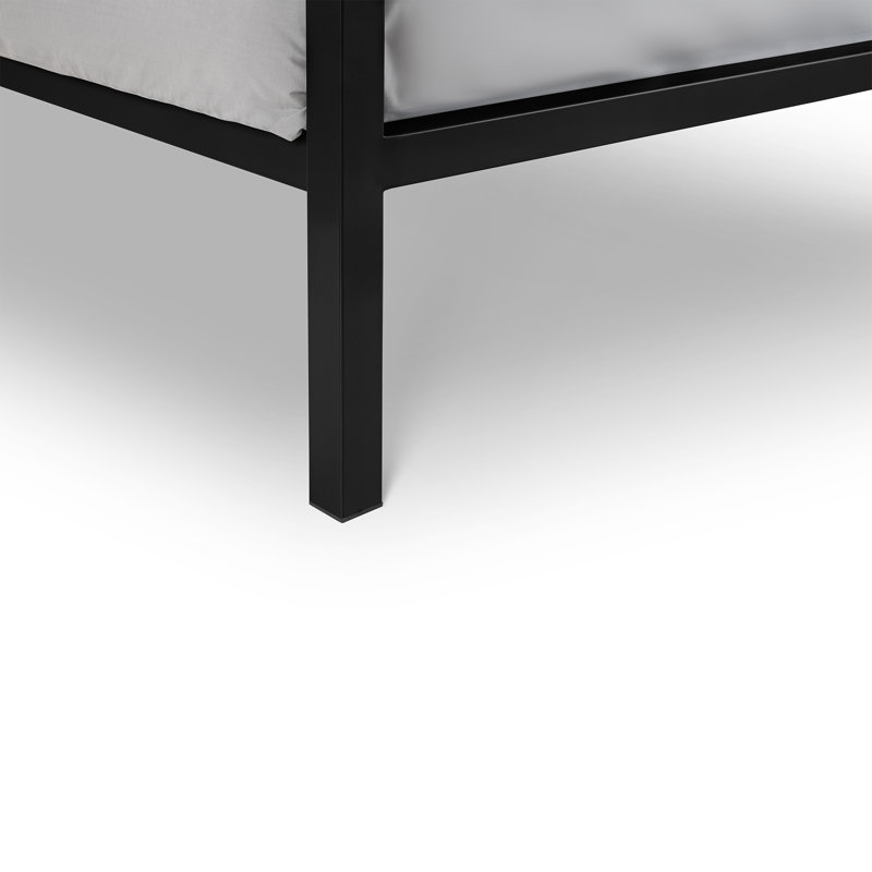Lorinza Metal Bed, Black, Small Double (4')