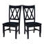 Chaise d'appoint en bois massif Audianna-372846319