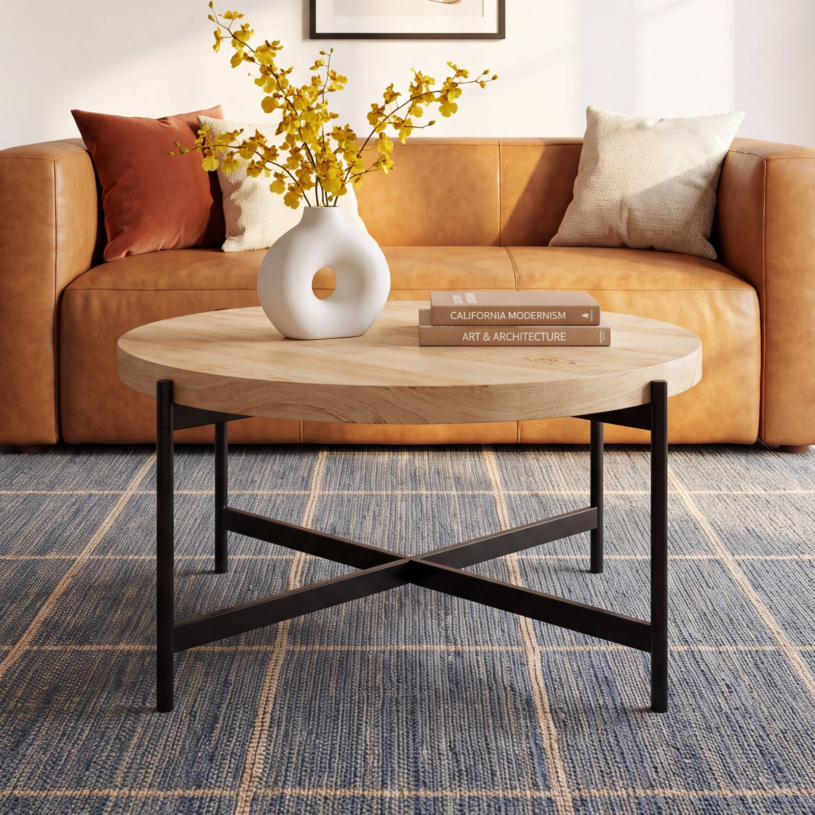 Craigwood 36" Burl Wood Coffee Table
