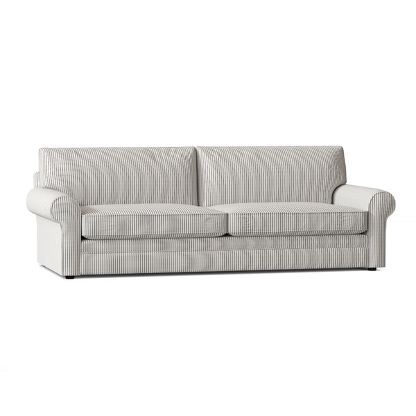 Theron Chaise Lounge Birch Lane Fabric: Cruise Adrift Woven Stripe