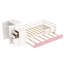 Lit plateforme simple en bois avec bibliothèque pour échantillon et garde-robe mobile, lit multifonctionnel avec lit gigogne intégré-2142732390