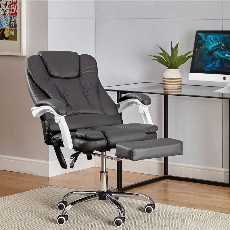 Gaming Recliner Massage Executive Chair, Grey