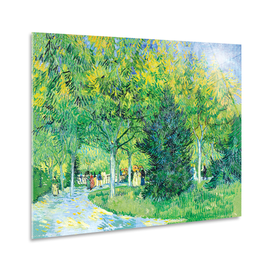 Kunstdruck Paths in a Park von Vincent Van Gogh