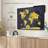 " Gold Compass World Map Canvas Print "-101456214