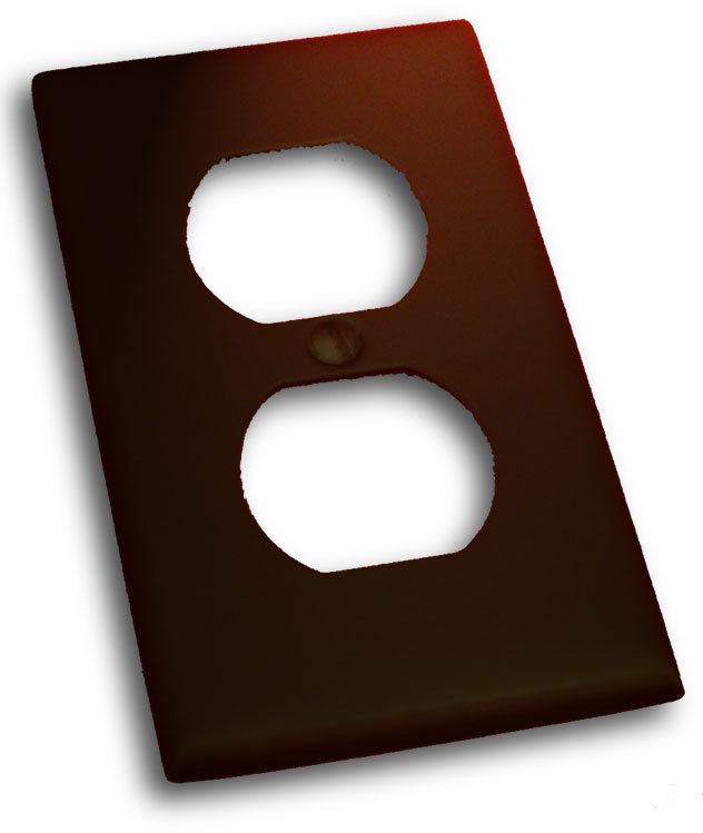 Plaque murale 1 sortie, Bronze vénitien