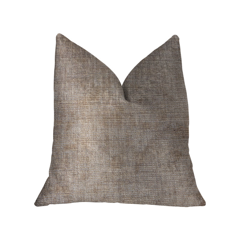 Monroe Bisque Novelty Pillow Cover & Insert, 20" H x 20" W, Brown