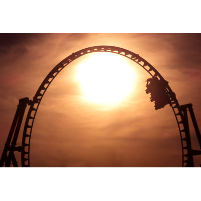" Silhuette Of A Rollercoaster "