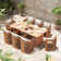 Januita Outdoor Acacia Wood Dining Set