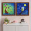 Happy Fox - Ensemble de 2 encadrements d'art textuel sur toile-1063643295-1063643298