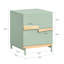 40cm W Metal Bedside Table