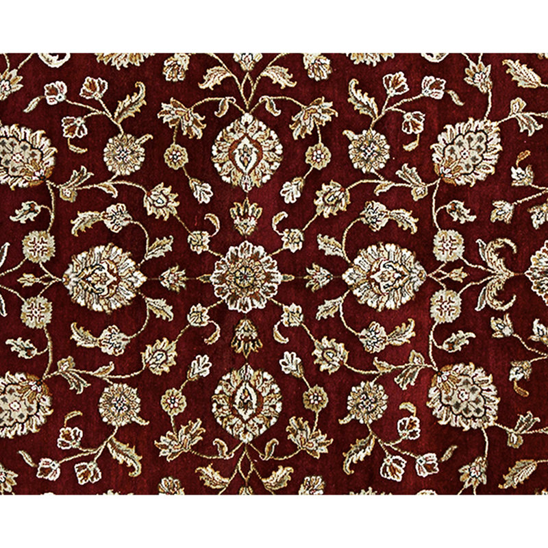 Handmade Silk and Wool Area Rug