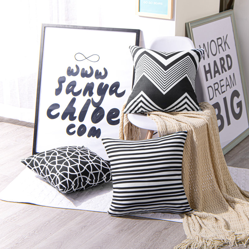 Housse de coussin moderne carré