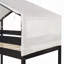 Lit superposé simple en bois avec tente-2102657565