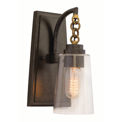 Dillon 1 LT Milled Iron Wall Sconce Kalco