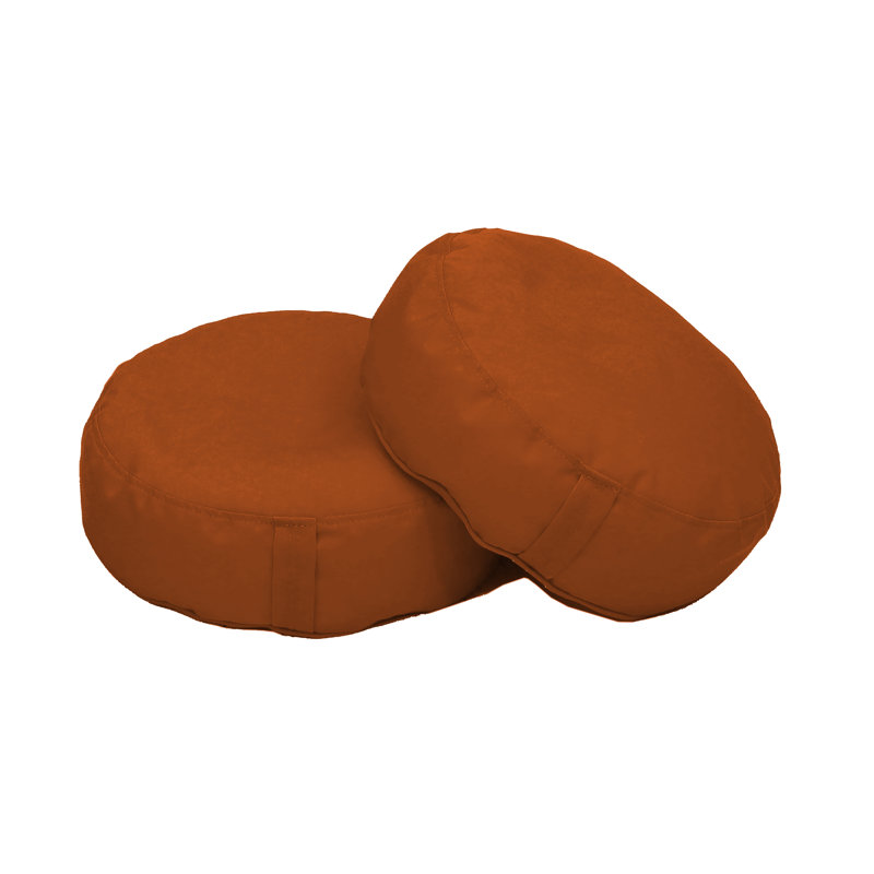 Element 16" Round Bean Cushion, Burnt Orange