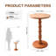 Table de bout ronde en bois massif, table d'appoint, table de chevet-804164618-804164622