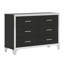 Commode pour chambre très brillante avec 6 tiroirs et poignée en métal-214976830